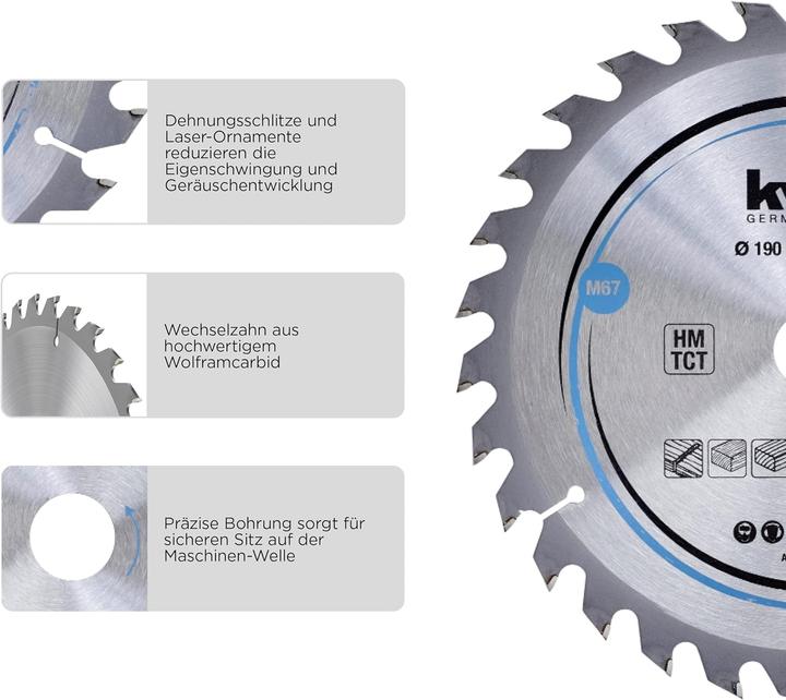 Produktbild kwb Kreissägeblatt HM Mittel Ø 140x12,75 Z18