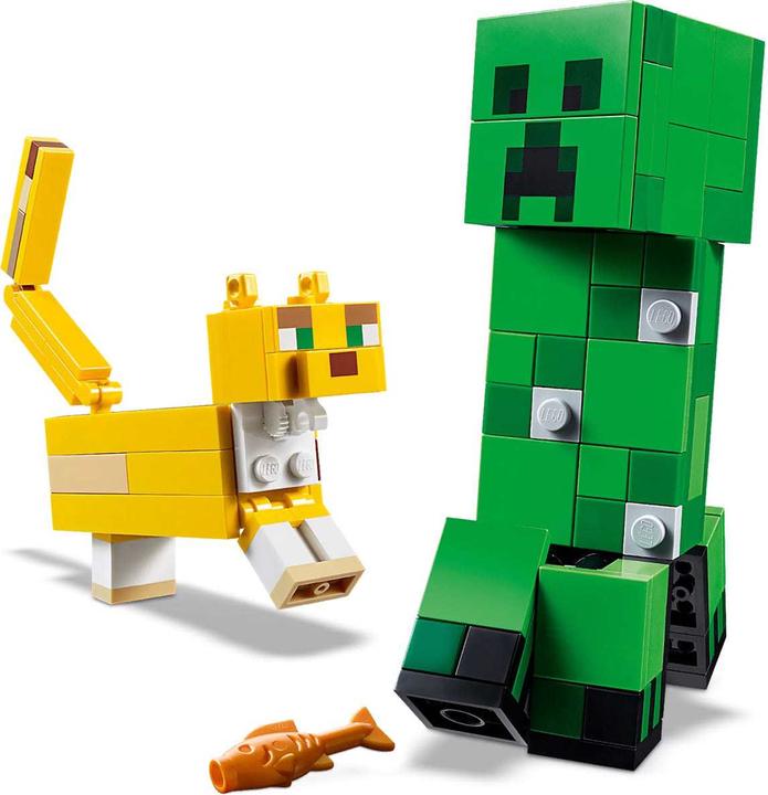 Produktbild LEGO BigFig Creeper und Ozelot (21156, LEGO Minecraft)