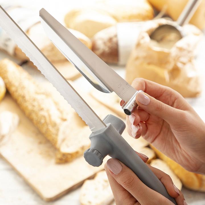 Image du produit InnovaGoods Couteau à pain avec guide de coupe réglable