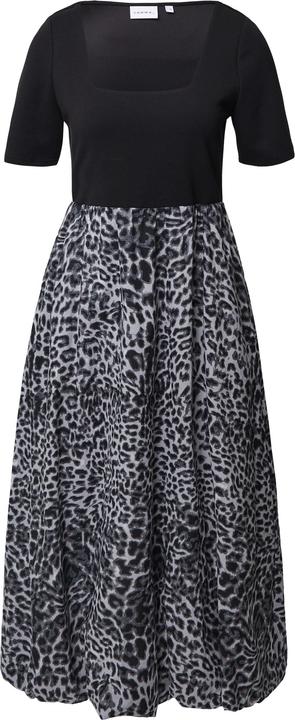 Image du produit Comma Kleid Midikleid aus Materialmix mit Karree-Ausschnitt (40)