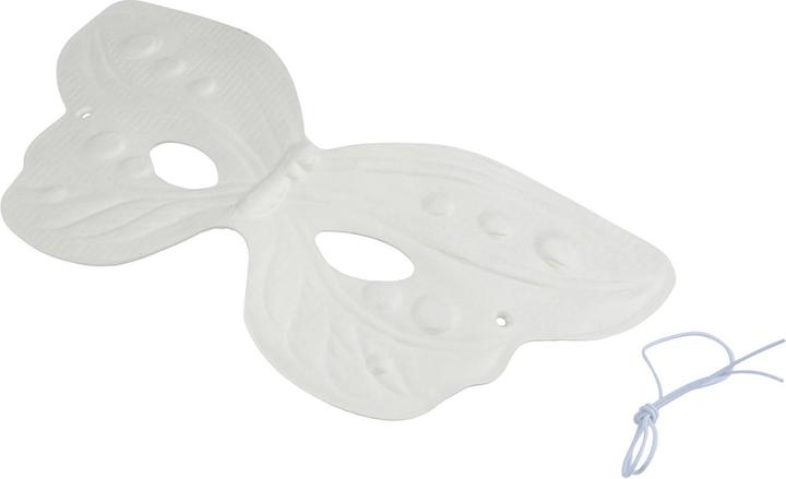 Immagine prodotto Natura Punto Maschera a farfalla con nastro, bianca, 18 x 24 cm