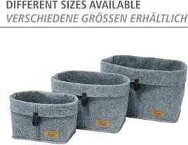 Actual product image Wenko Filz-Korb Mod. Feli M Aufbewahrungskorb mit umklappbarer Krempe