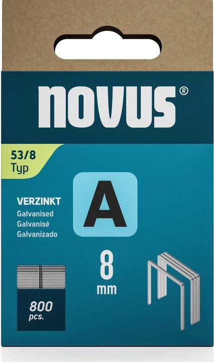 Produktbild Novus Feindrahtklammern A 53 8mm 800 Stk.