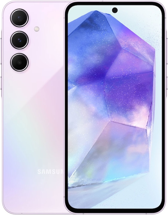 Produktbild Samsung Galaxy A55 (128 GB, Awesome Lilac, 6.60", SIM + eSIM, 50 Mpx, 5G)