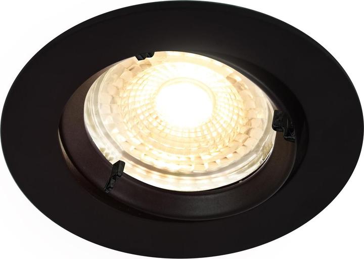 Produktbild Nordlux Einbauspot Carina Round Schwarz, 3 Stück (410 lm, GU10)