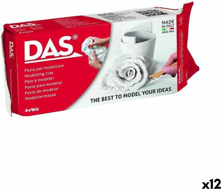 Das Klei air hardening wit 1kg - 12 stuks