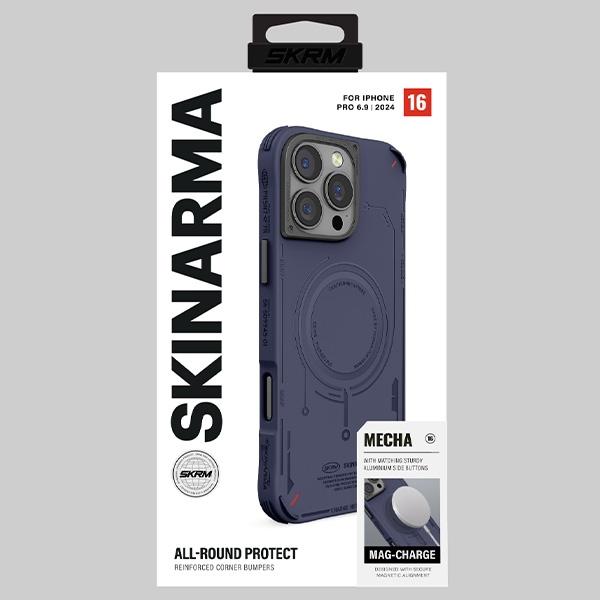 Actual product image Skinarma case Mecha iPhone 16 Pro Max 6.9" Magnetic Charging navy (Apple iPhone 16 Pro Max)
