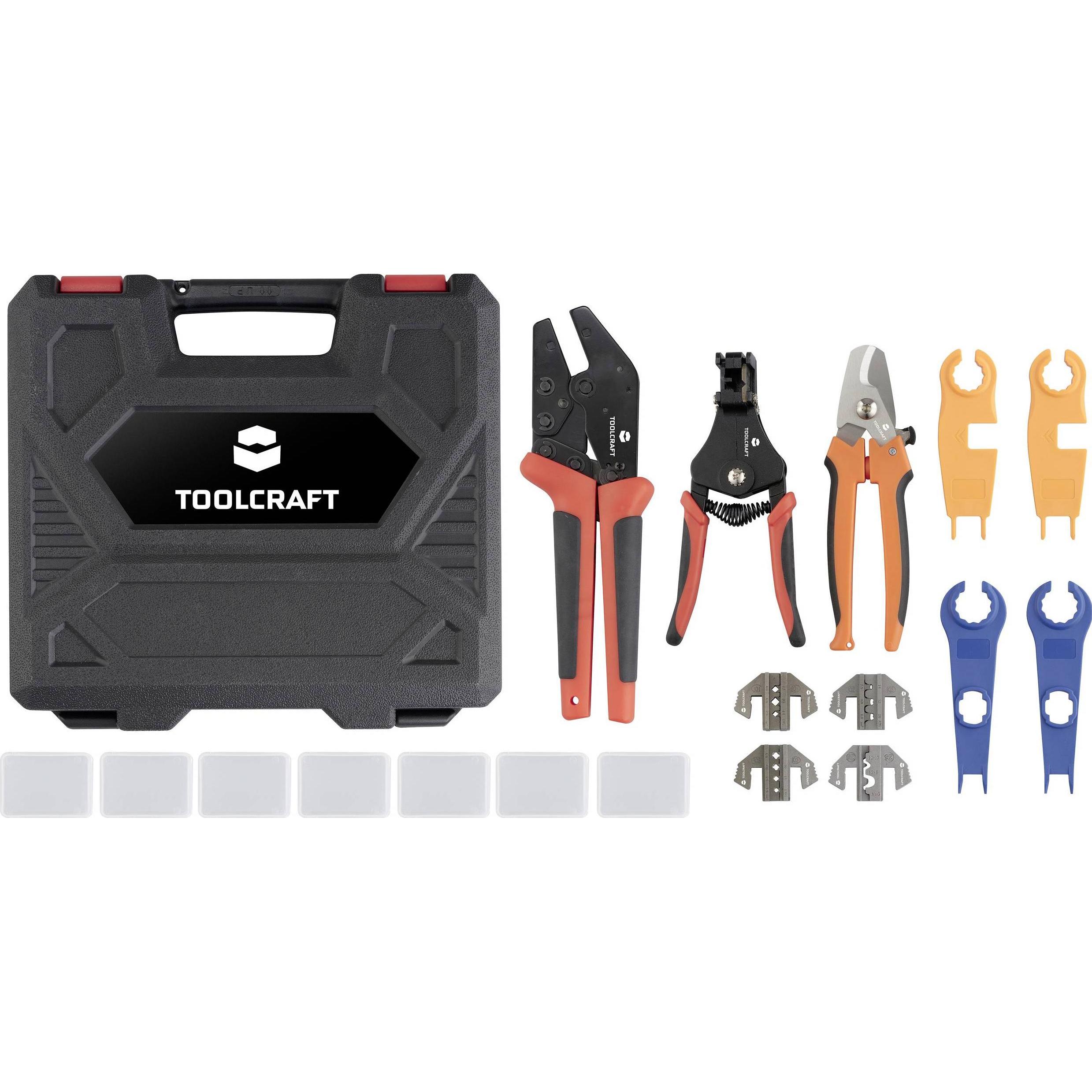 Toolcraft, Accessori per energia solare, TO-9660084 Solar Installations Werkzeug Set MC3 & MC4 Verbindungen