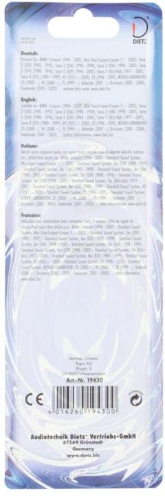 Actual product image Dietz Car specific adapter ISO to BMW