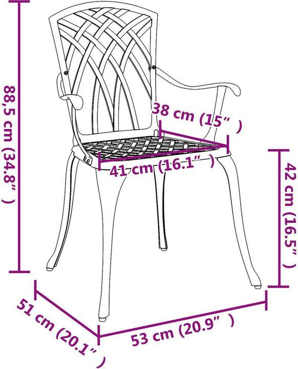 Produktbild vidaXL Gartenstuhl