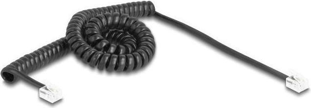 Produktbild Delock Telefonkabel / Spiralkabel RJ11 Stecker zu RJ11 Steck