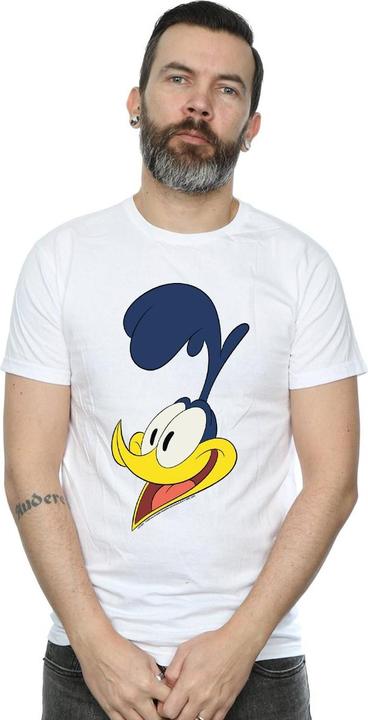 Actual product image Looney Tunes Mens Road Runner Face T-Shirt (S)