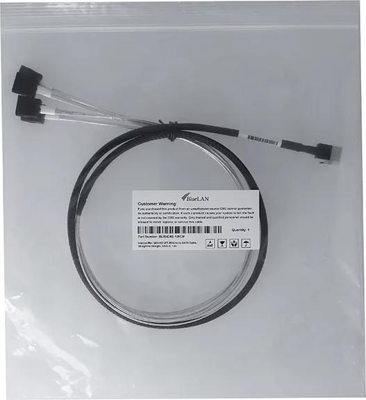 Produktbild BlueLAN internes MiniSAS Hybrid Kabel SFF-8643/4x SATA 50cm (50 cm)