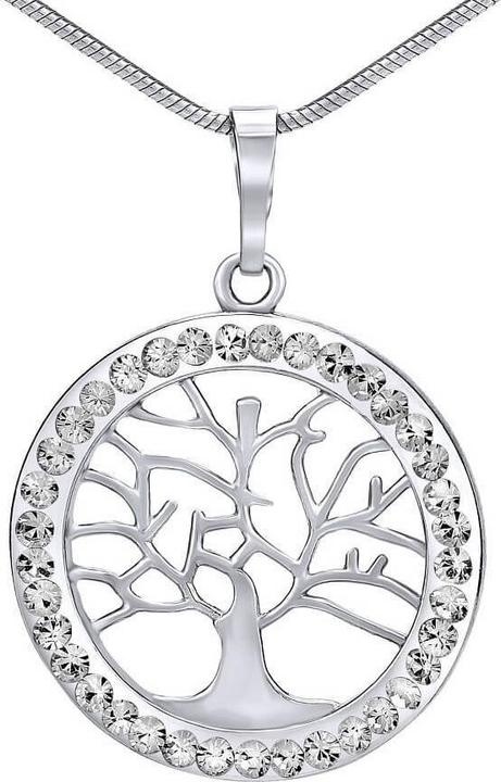 Silvego Silver pendant Tree of Life with Swarovski Â® Crystals SILVEGOB16088