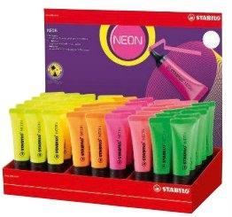 Produktbild STABILO Textmarker NEON, 45er Karton-Display (45x)
