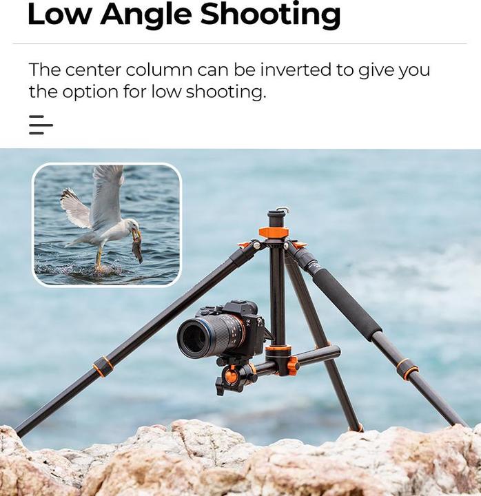 Produktbild K&F Concept T254A4+BH-28L Magnesium Aluminum Alloy Tripod (Metall)