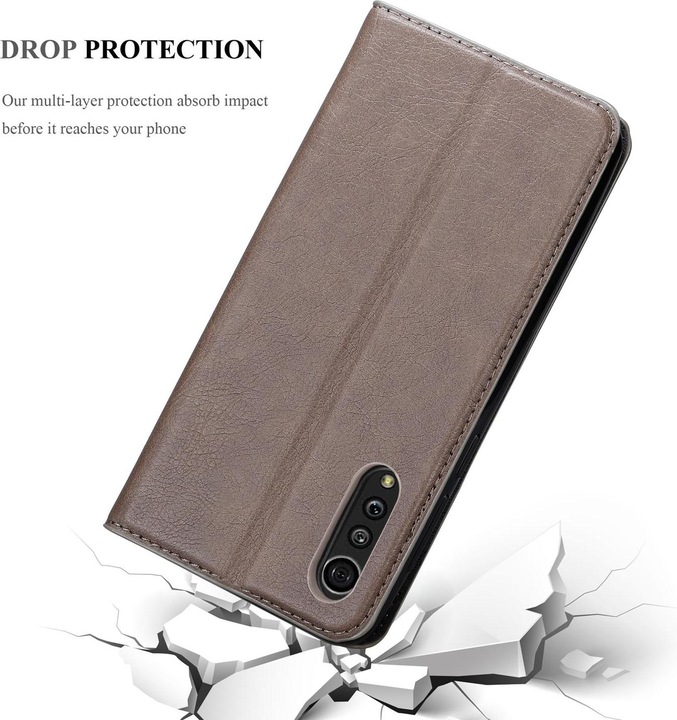 Actual product image Cadorabo Book Invisible Magnet Cover (LG Velvet)