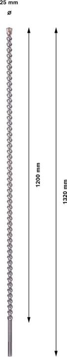 Produktbild Bosch Professional Zubehör Hammerbohrer SDS max-7, 25 x 1200 x 1320 mm (25 mm)