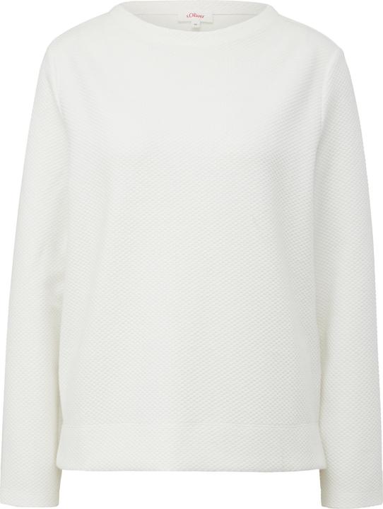 Produktbild s.Oliver Sweatshirt Jacquard-Pullover aus Viskosemix (46)