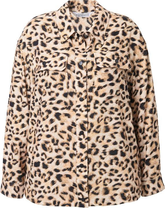 Actual product image Studio Untold Leopard Print Linen Blend Jacket (56)