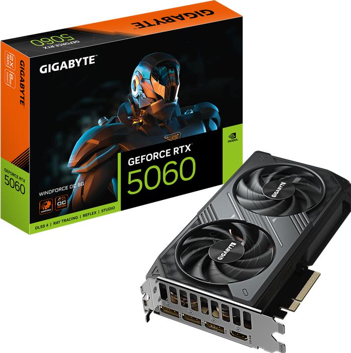 Actual product image Gigabyte GeForce RTX 5060 Windforce OC (8 GB)