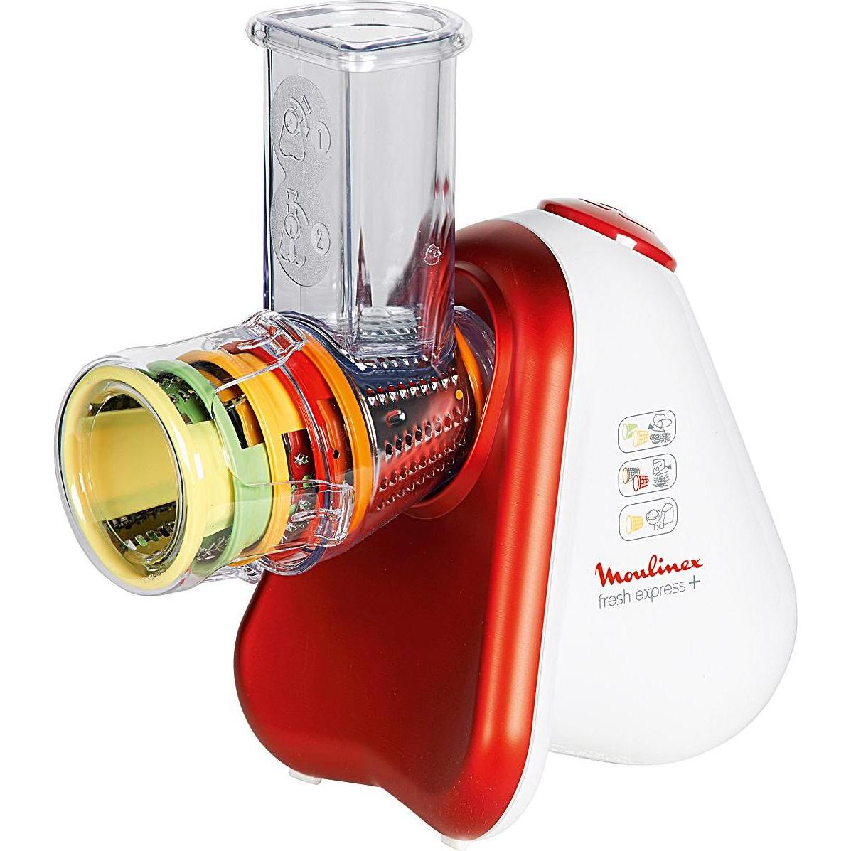 Moulinex Fresh Express Plus, Küchenreibe, Rot, Weiss