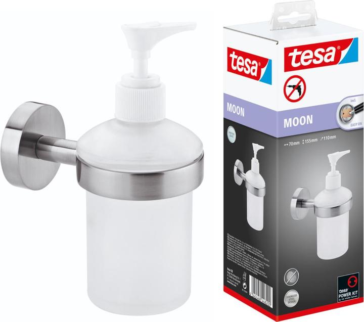 Actual product image tesa MOON soap dispenser incl. adhesive solution without drilling