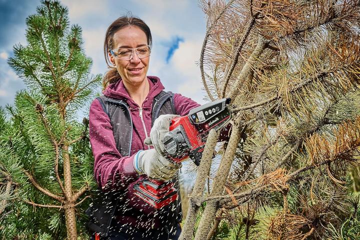 Actual product image Einhell 4600040 GE-PS 18/15 Li BL-Solo Power X-Change 18V Li-Ion cordless chainsaw (Battery chain saw)