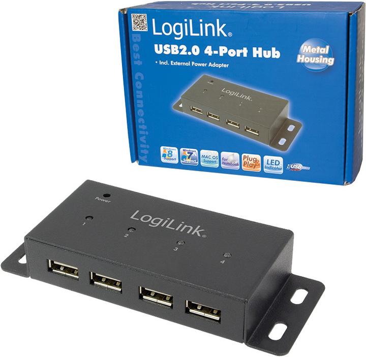Image du produit LogiLink UA0141A (USB-A, 4 ports)