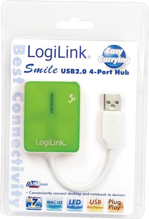 Actual product image LogiLink Smile (USB-A, 4 Ports)