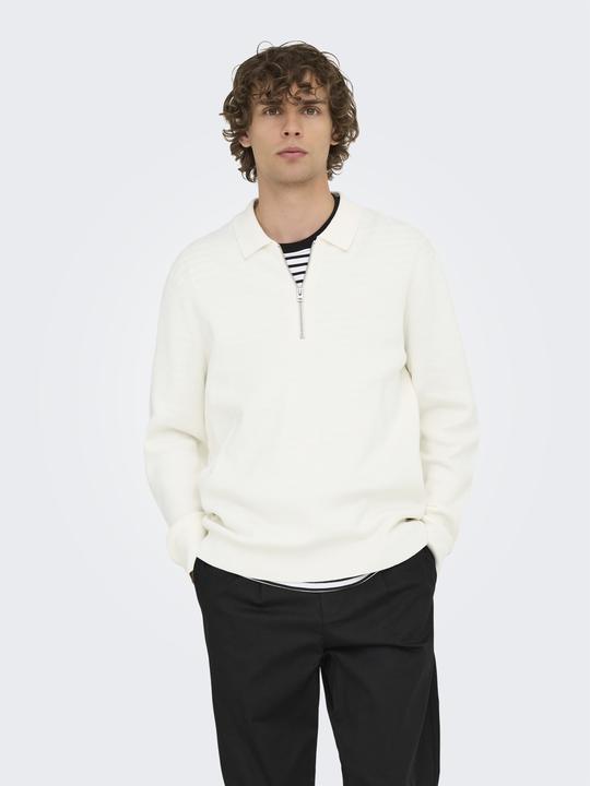 Produktbild Only & Sons ONSPHIL Gestricktes Poloshirt Gestricktes Oberteil (M)