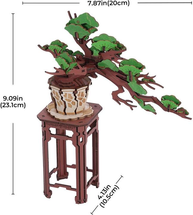 Actual product image Rolife Evergreen Pine Bonsai (115 pieces)