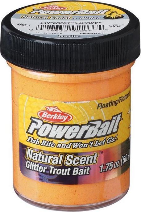 Berkley Powerbait Natural Fluorescent Orange Garlic
