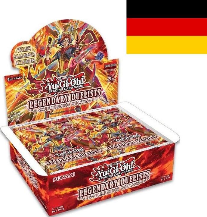 Actual product image Yu-Gi-Oh ! Legendary Duelists: Soulburning Volcano présentoir boosters (36) *ALLEMAND* (German, Booster Pack)