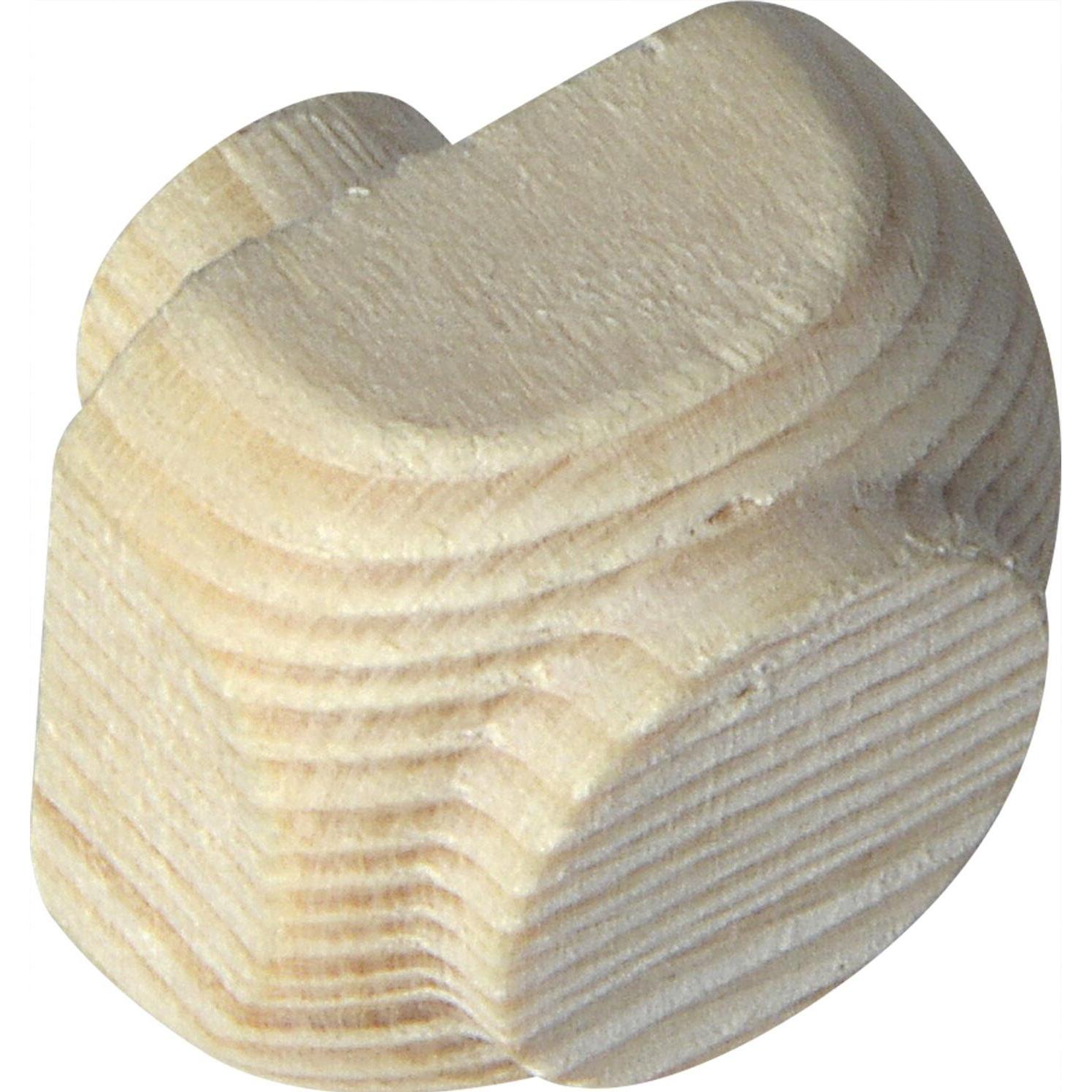 Alles im griff, Möbelgriff, Holzziernagel Breite 20, Höhe 20, Zapfen ø 10, Zapfenlänge 8 mm, Fichte roh