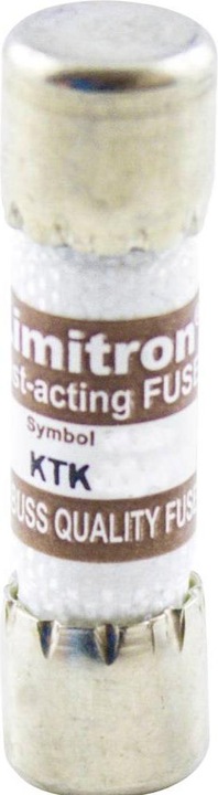 Actual product image Bussmann by Eaton KTK 10 A KTK 10 A Fine-wire fuse (Ø x L) 10.3 mm x 38 mm 10 A 6 (Micro fuse, 10 A, Super fast)