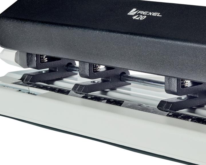 Image du produit Rexel Perforateur multi-positions 420 Variable, noir-gris Capacité de perforation : 30 feuilles, en