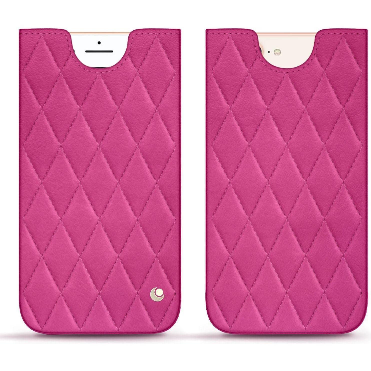 Noreve Lederschutzhülle (Apple iPhone 8 Plus), Smartphone Hülle, Rosa