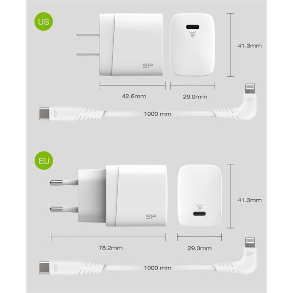 Produktbild Silicon Power SP18WASYQM10L0CW Ladegerät für Mobilgeräte Indoor (18 W, 1 Port)