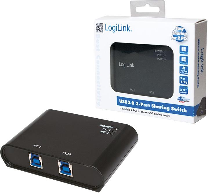 Produktbild LogiLink Umschalter (USB-A, 2 Ports)