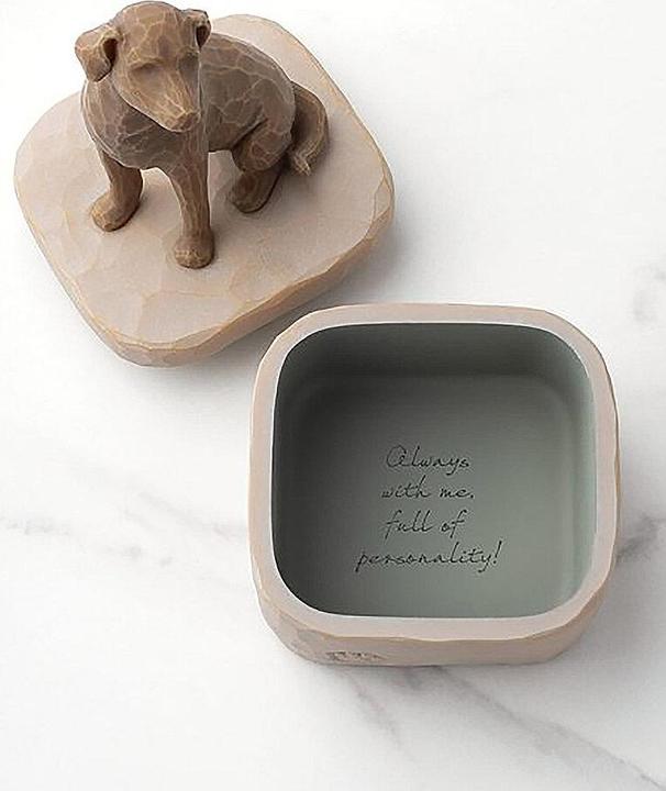 Actual product image Willow Tree Love My Dog (Dark) memory box