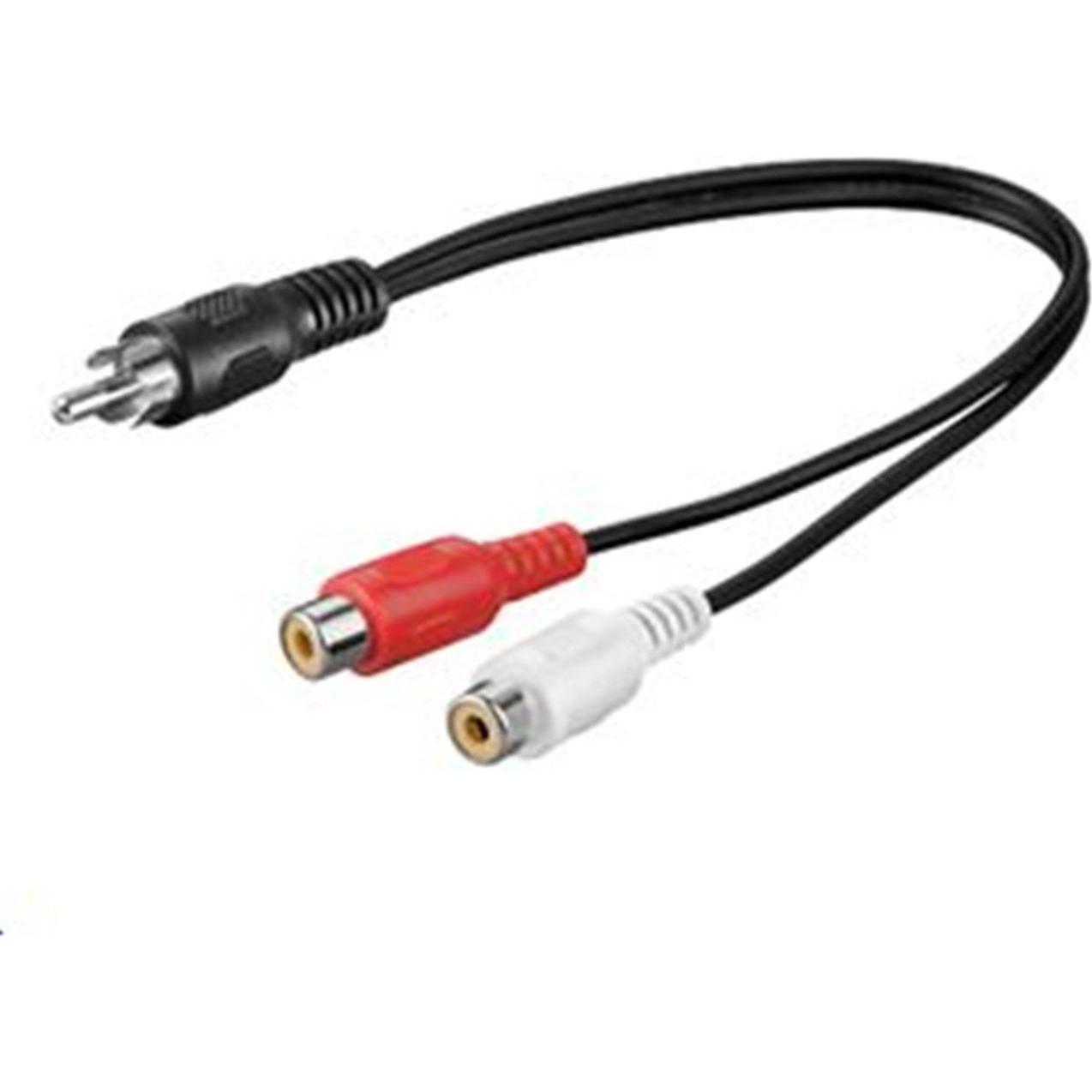 Thumbnail - MicroConnect Audio-Splitter (0.20 m, Cinch), Audio Kabel