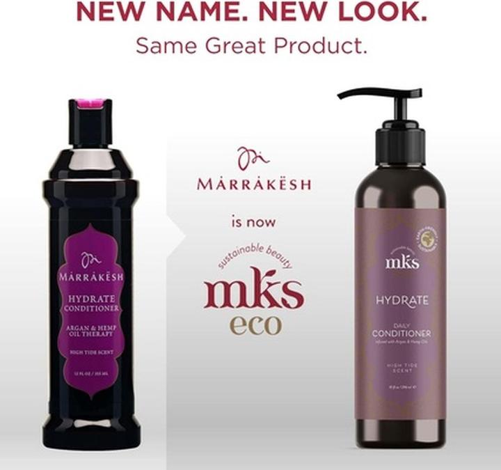 Actual product image Earthly Body MKS eco Hydrate Conditioner Nourish Moisturize Hair Protect Against Breakage Moroccan A (296 ml)