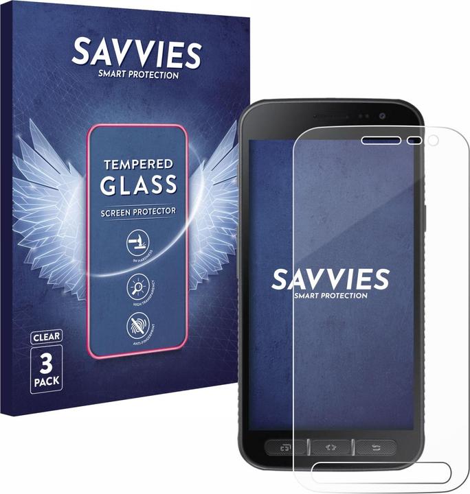 Actual product image Savvies Tempered Glass (3 pcs., Samsung Galaxy Xcover 4)