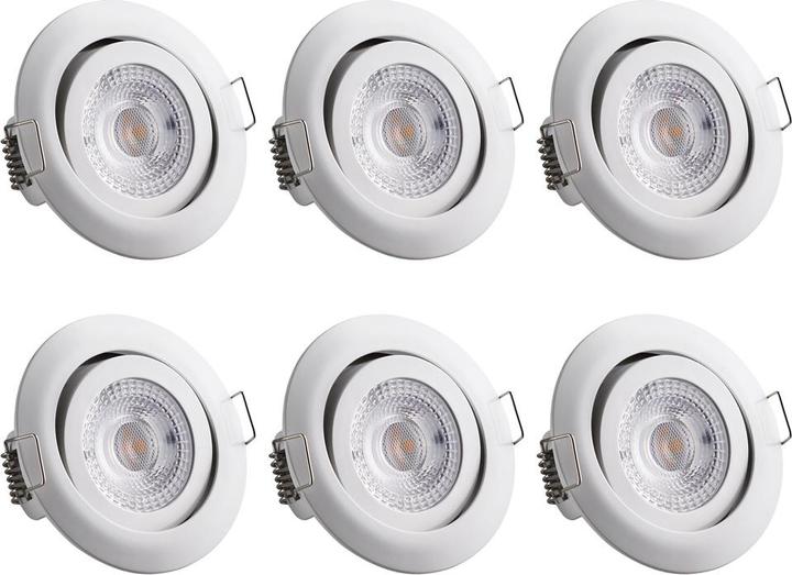 Actual product image Monzana Set of 6 LED recessed luminaire (400 lm)