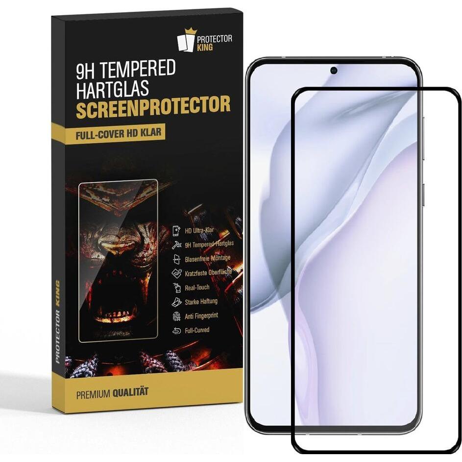 Thumbnail - Protectorking 3x echtes Tempered 9H Panzerhartglas 3D KLAR (3 Stück, Huawei P50), Smartphone Schutzfolie