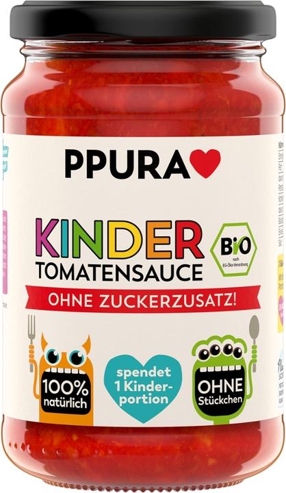 Ppura Sugo Kinder Sauce tomate sans sucres ajoutés Bocal bio 340 g (340 g)