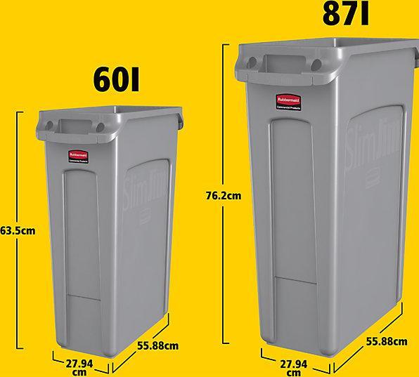 Actual product image Rubbermaid Plastic recyclable material collector (87 l)