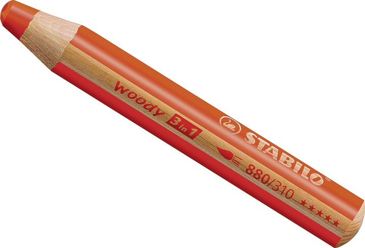 Actual product image STABILO woody 3 in 1 coloured pencil (Red, 1 x)