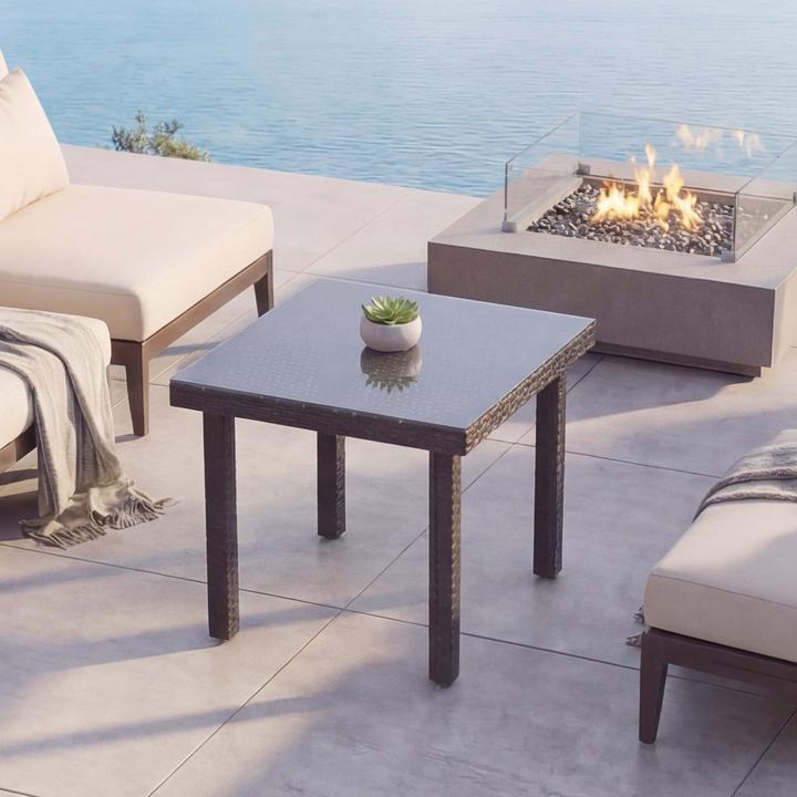 Produktbild JOHN316 Poly-Rattan Gartentisch (80 x 80 x 74.50 cm)